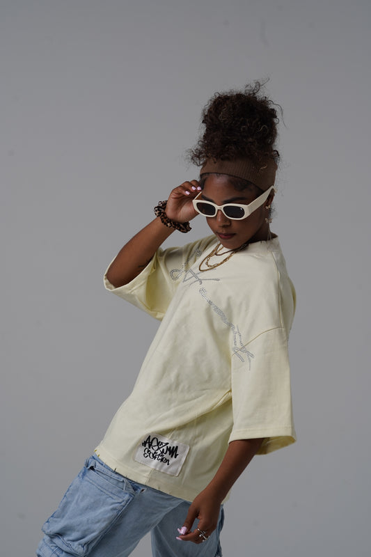 Signature Rhinestone T-Shirt - Blonde
