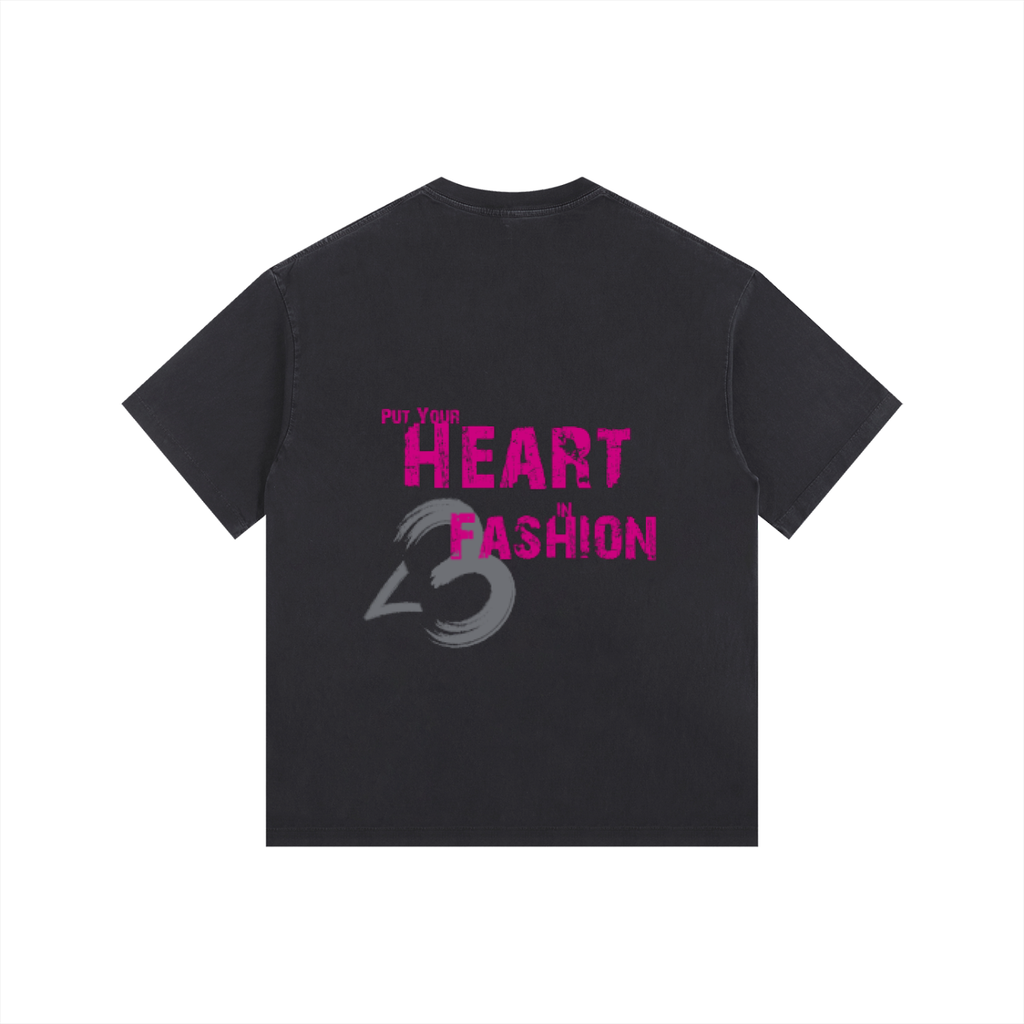 V4 Black "LIL HEART" T-Shirt