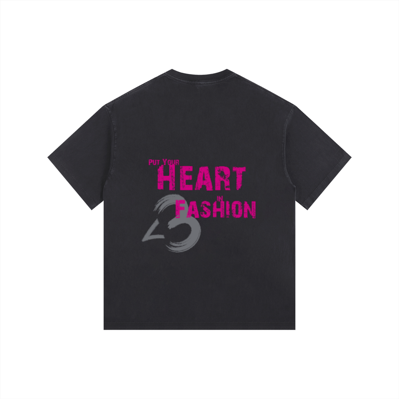 V4 Black "LIL HEART" T-Shirt