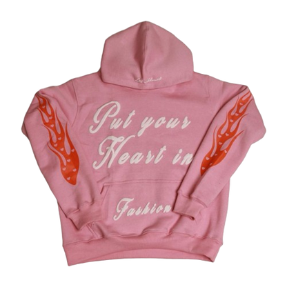 Pink Put Your Heart In Fashion Hoodie