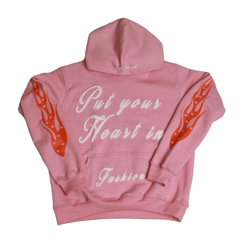 Pink Put Your Heart In Fashion Hoodie